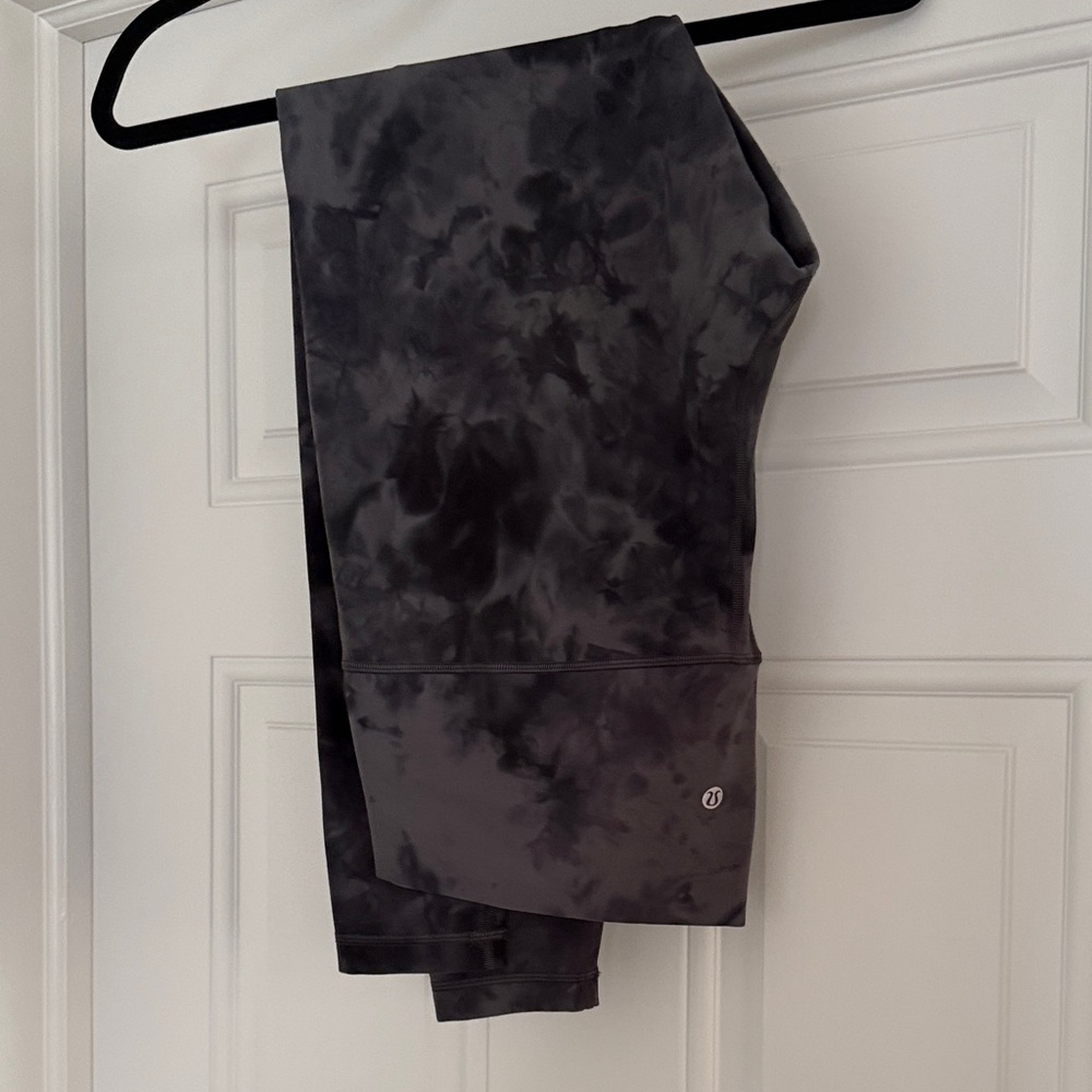 Lululemon Athletica 25” Align Black Tie-Dye Leggings